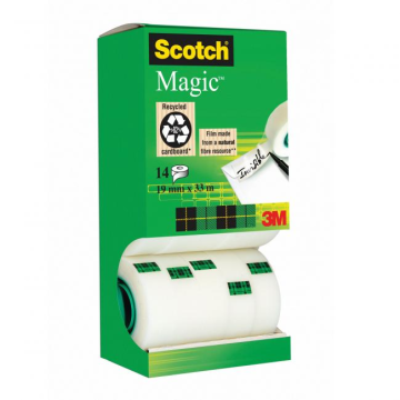 Lepiaca páska Scotch Magic 19mmx33m v krabičke 12+2 zdarma