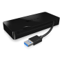 RAIDSONIC ICY BOX Adapter USB3.0/LAN+ VGA+USB3.0